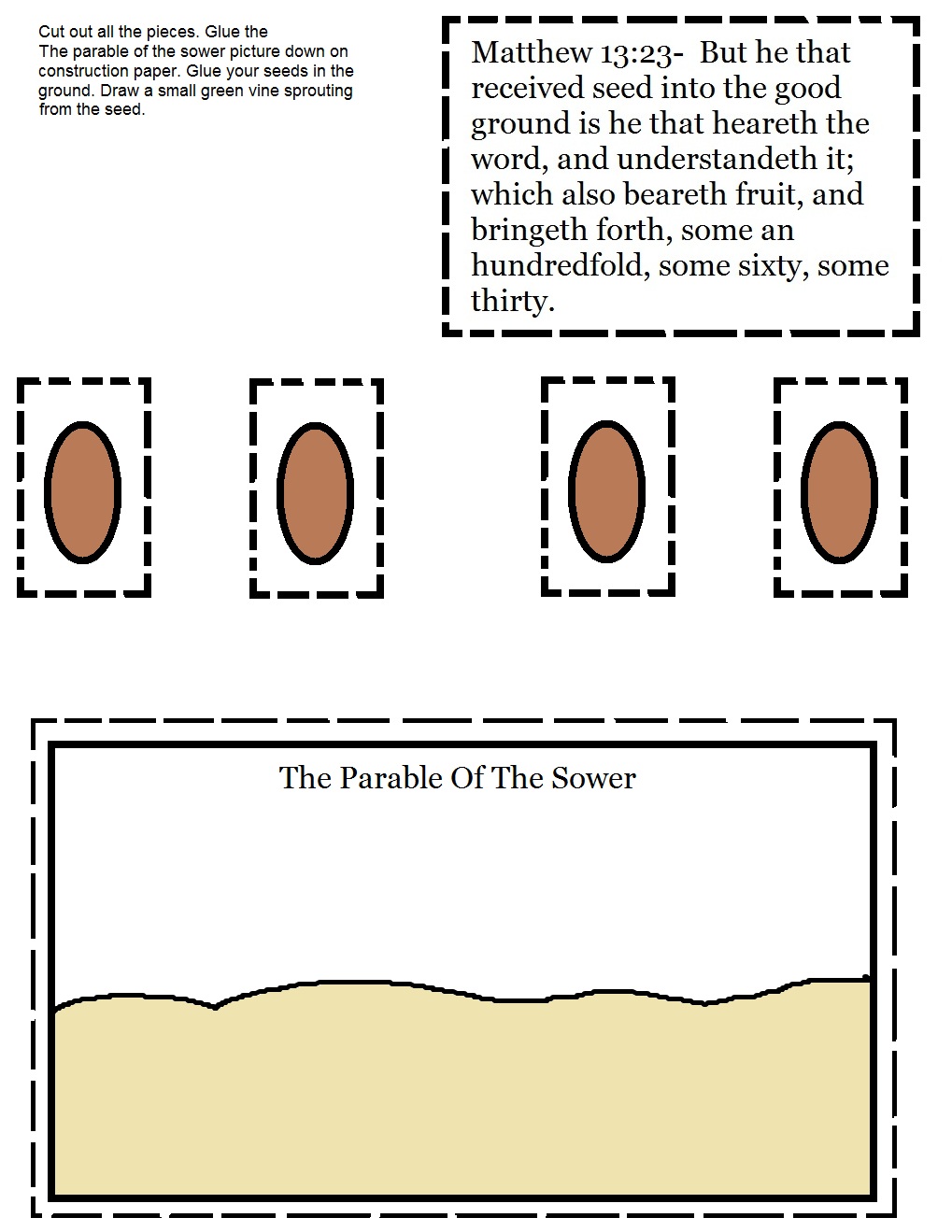 The Parable of The Sower Sunday School Lesson